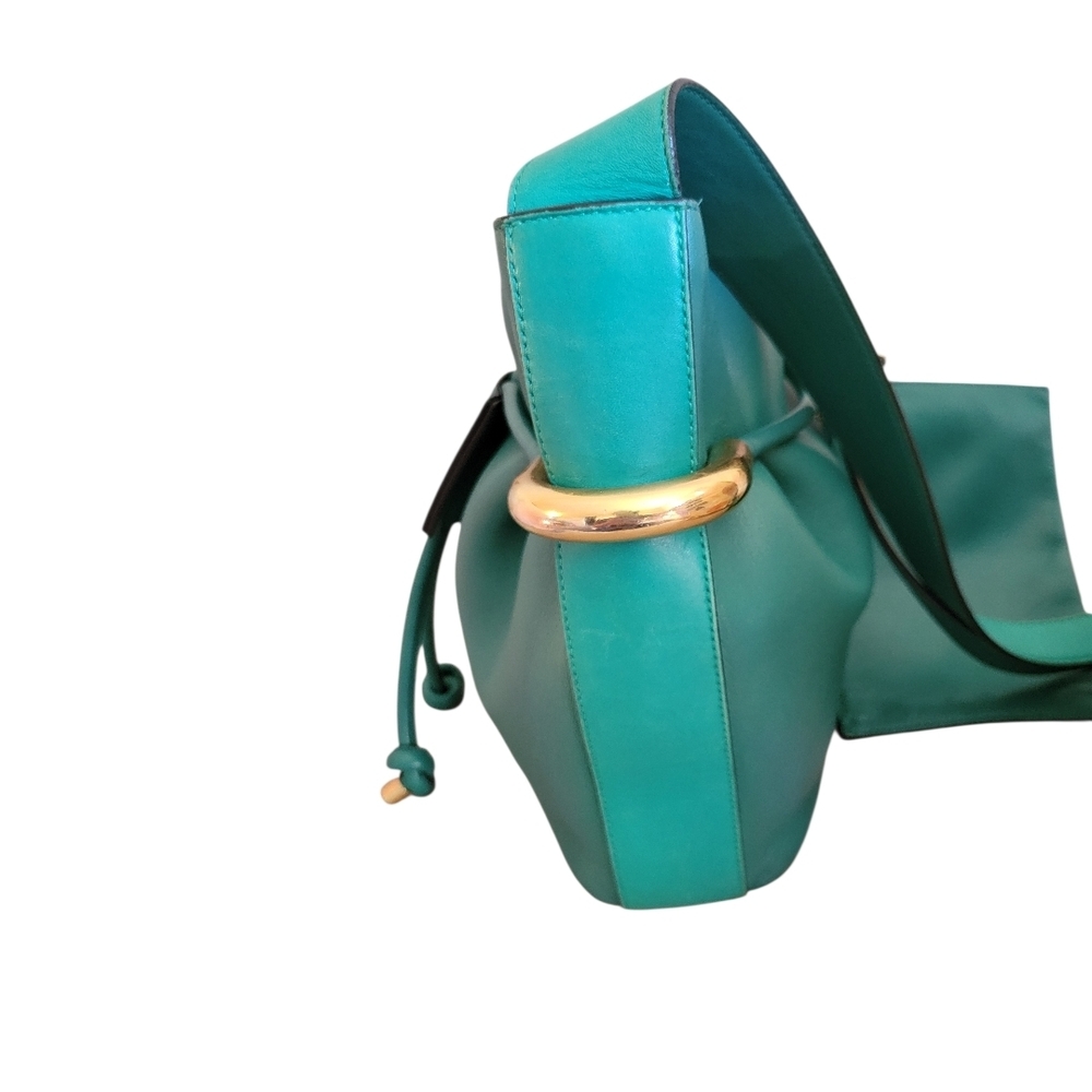 CHLOE Emma Green Leather Bucket Bag - Picture 8 of 14